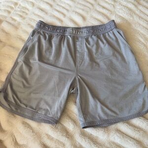 Johnnie-O Boys Gray Striped Shorts Size 12 Adjustable Waist Stretch Waist